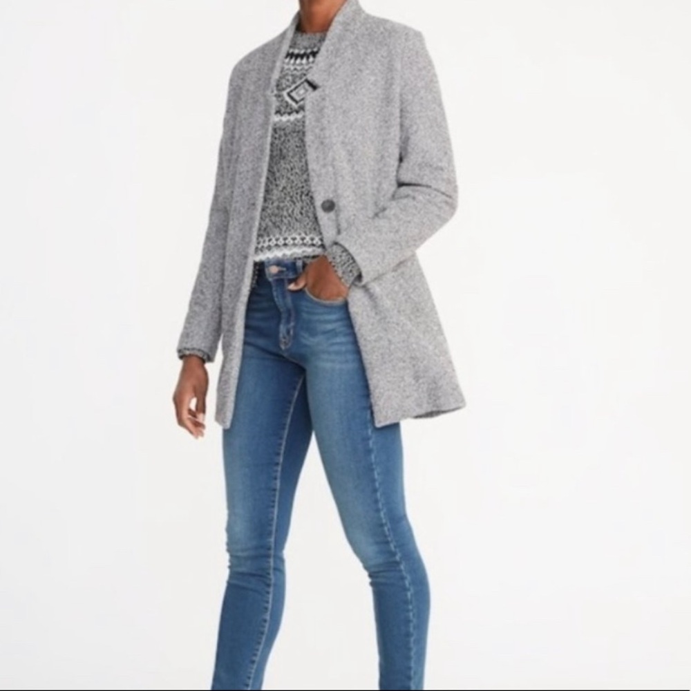 Old Navy Longline Soft Coat Shacket Blazer